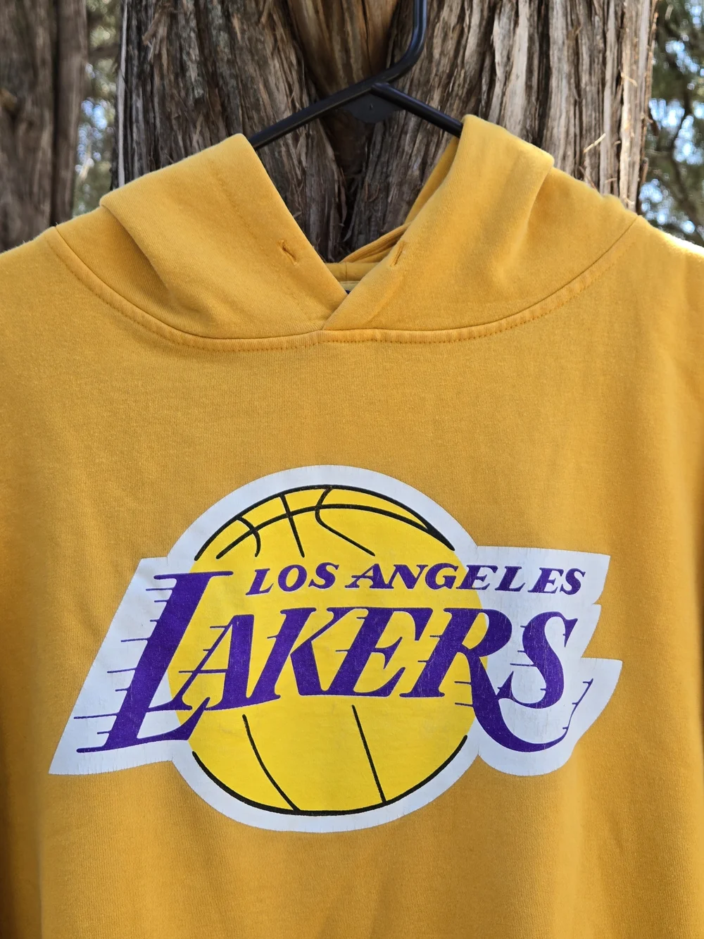 Majestic BigmanLos Angeles Lakers Gold Pullover Hoodie 2xl Tall